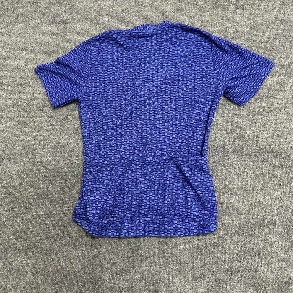 LL Bean Cycling Jersey Womens Medium Blue Short Sleeve Half Zip USA Made